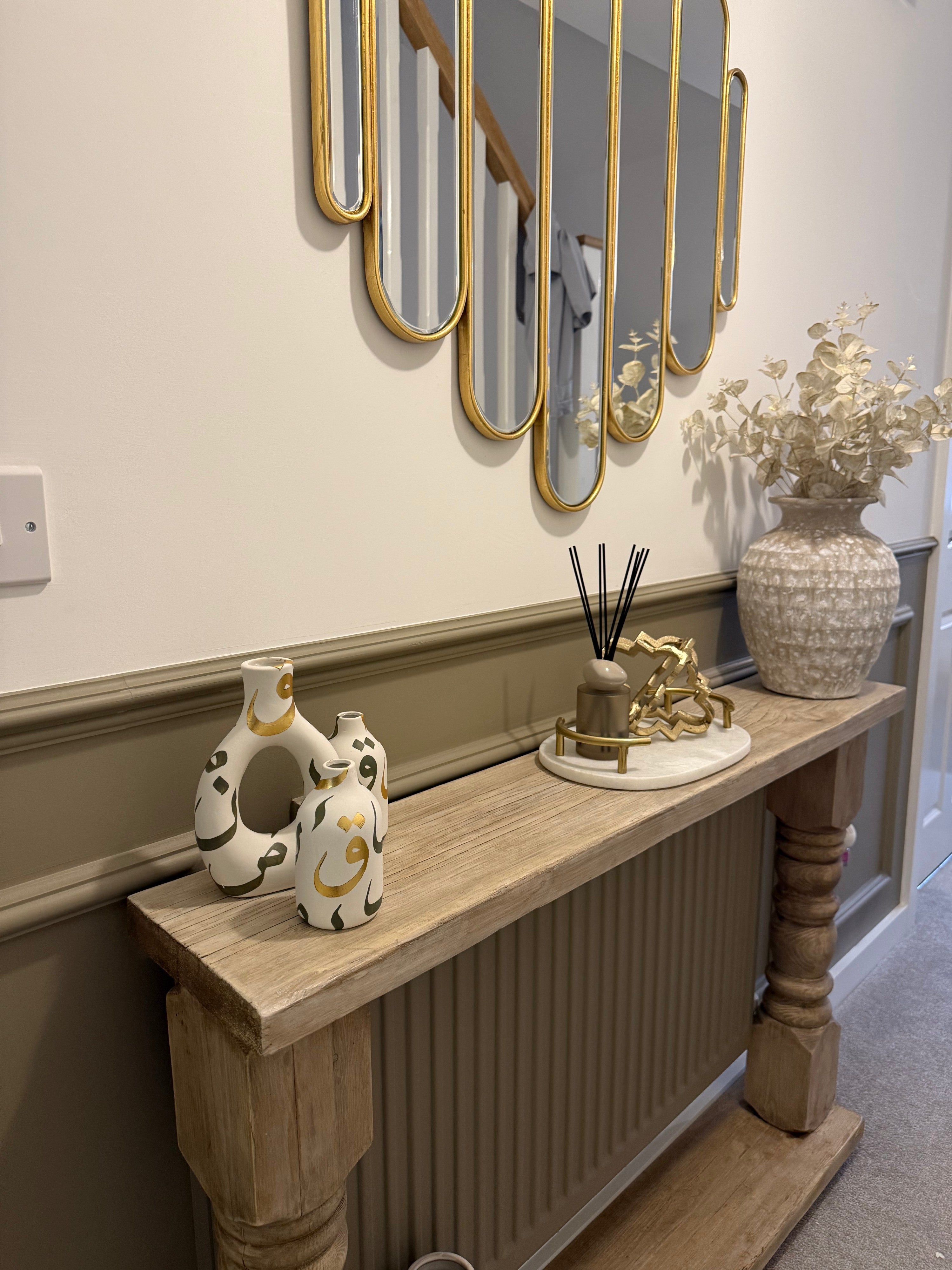 Handmade Solid Oak Console Table – Custom Made to Measure