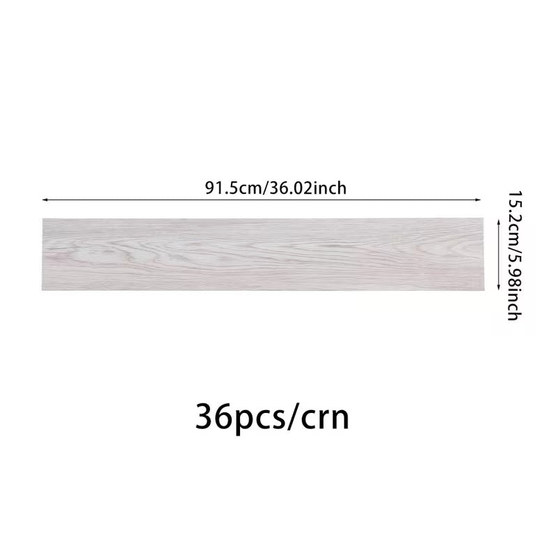 Wood grain pvc self-adhesive flooring