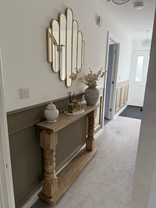 Handmade Solid Oak Console Table – Custom Made to Measure