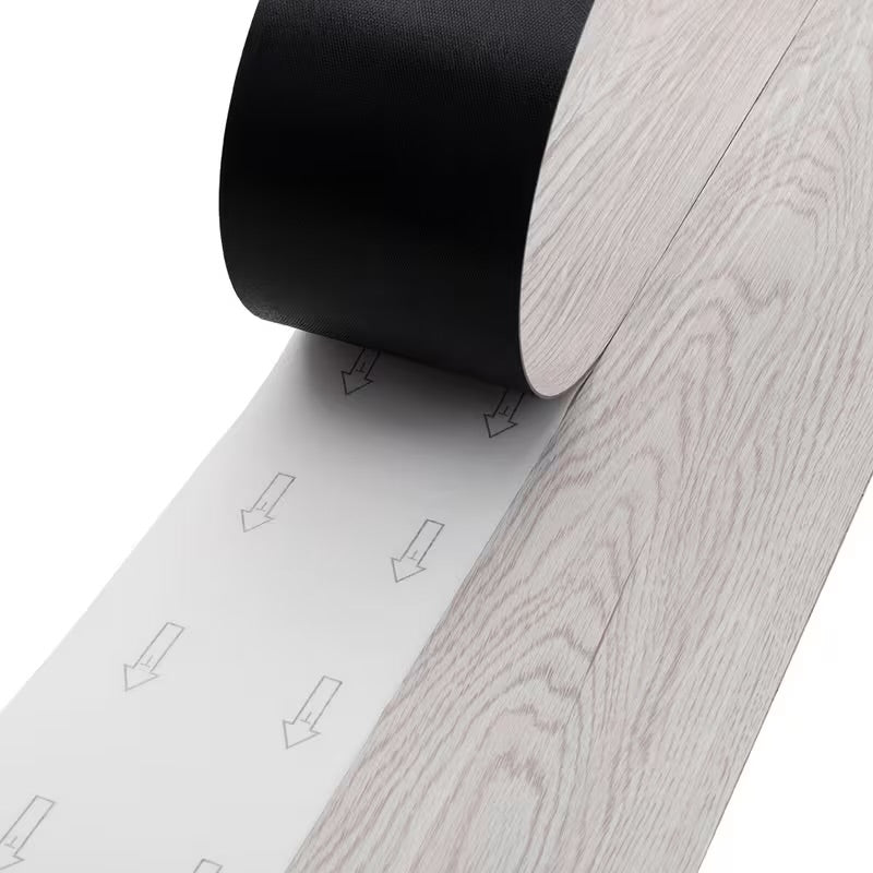 Wood grain pvc self-adhesive flooring