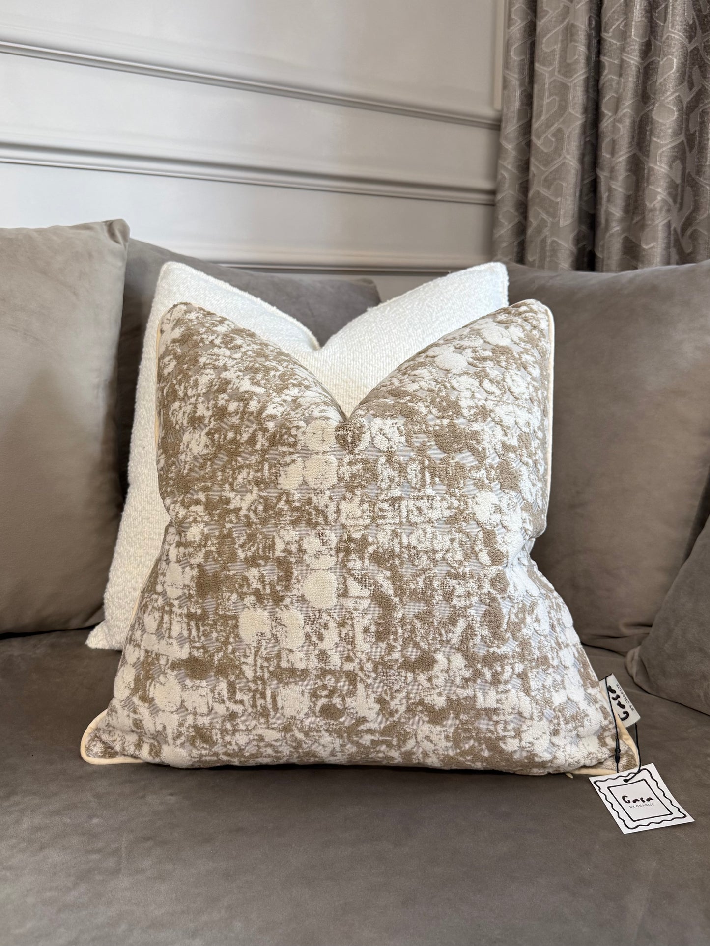 Dune Travertine Luxe cushion cover