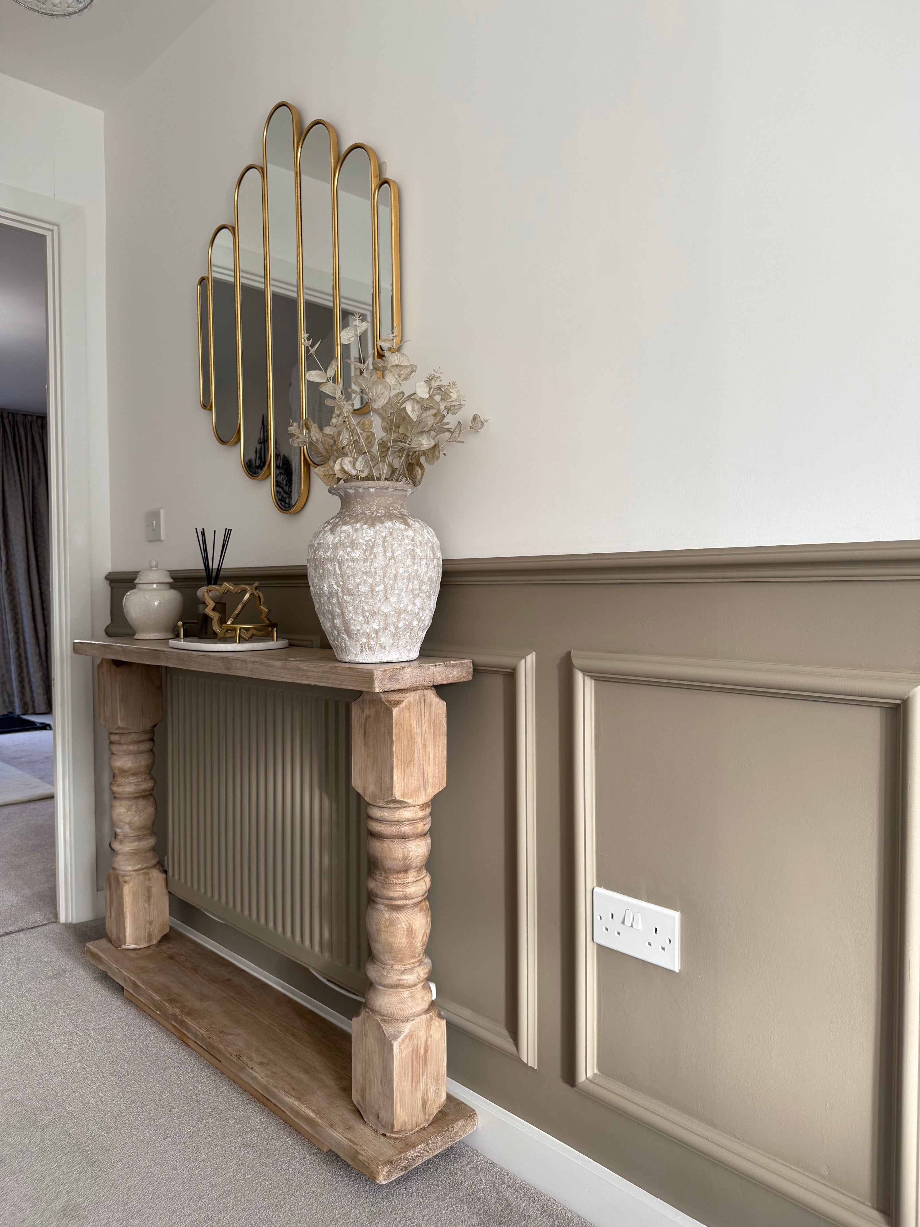 Handmade Solid Oak Console Table – Custom Made to Measure